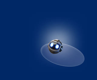 Rappresentazione di una struttura finanziaria astratta e brillante su Blue Bean Bench