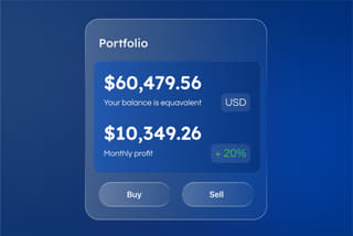 Piattaforma di trading di criptovalute Blue Bean Bench che presenta informazioni di mercato in diretta